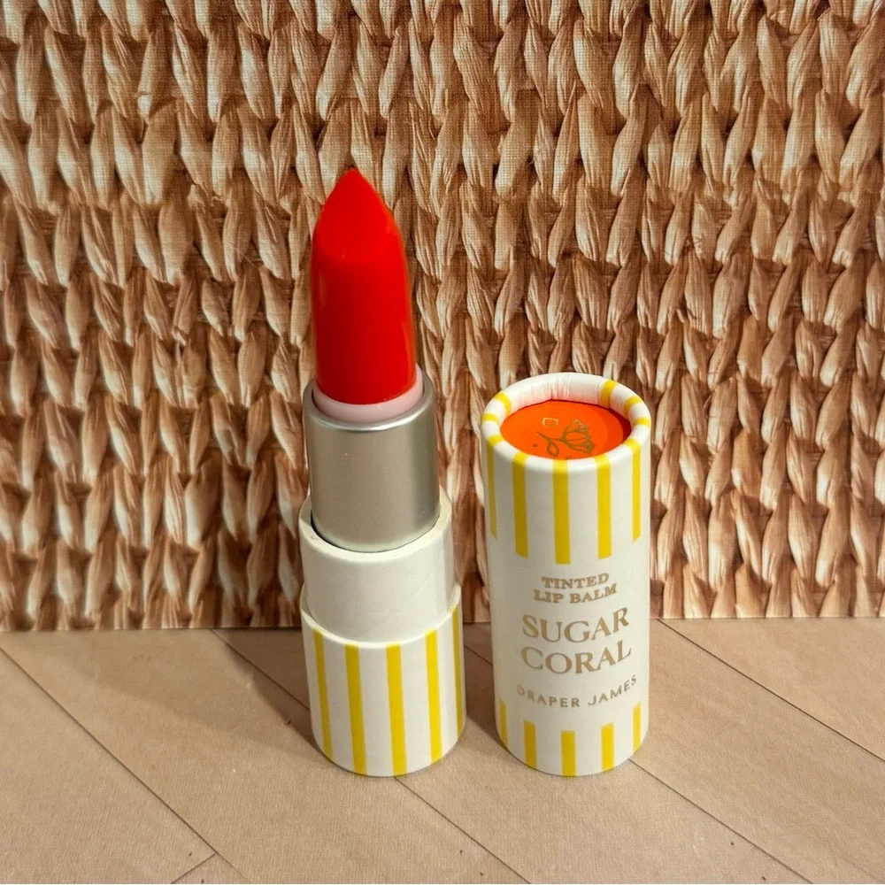 DRAPER JAMES REESE WITHERSPOON SUGAR CORAL TINTED FRESH LIP BALM MOISTUR…